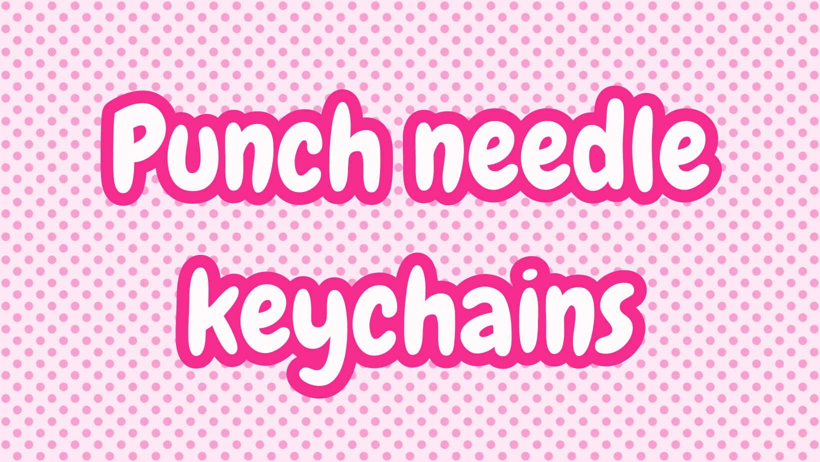 Punch needle keychains – Miss Crafty Ness