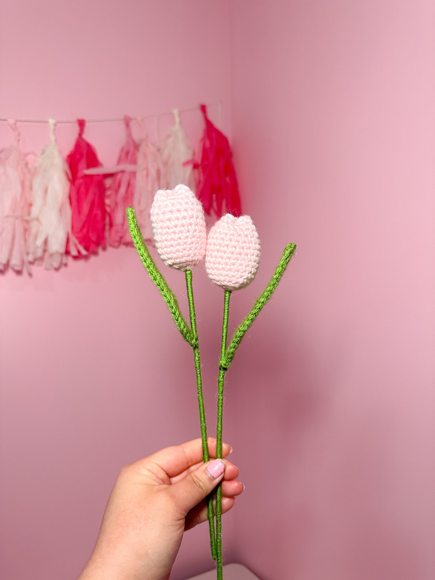 Crochet tulip