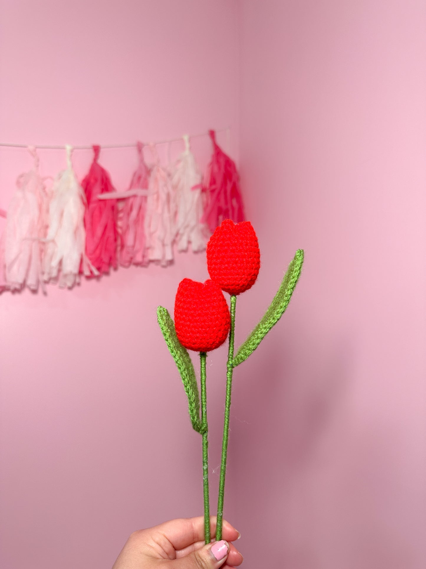 Crochet tulip