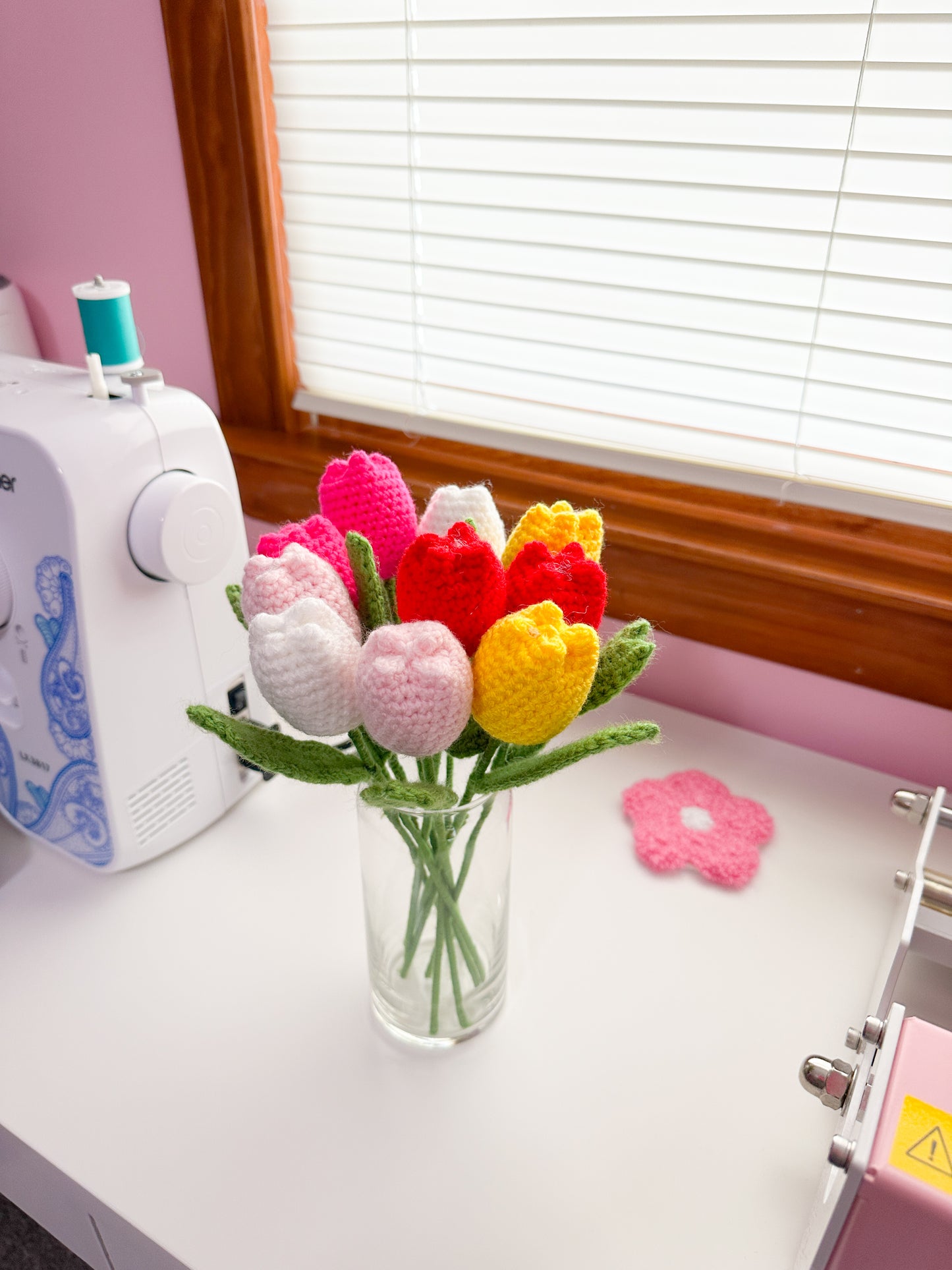 Crochet tulip