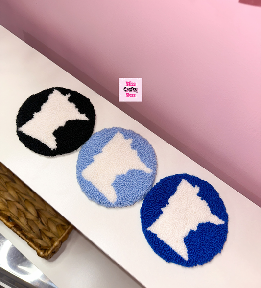 Minnesota mug rug coaster