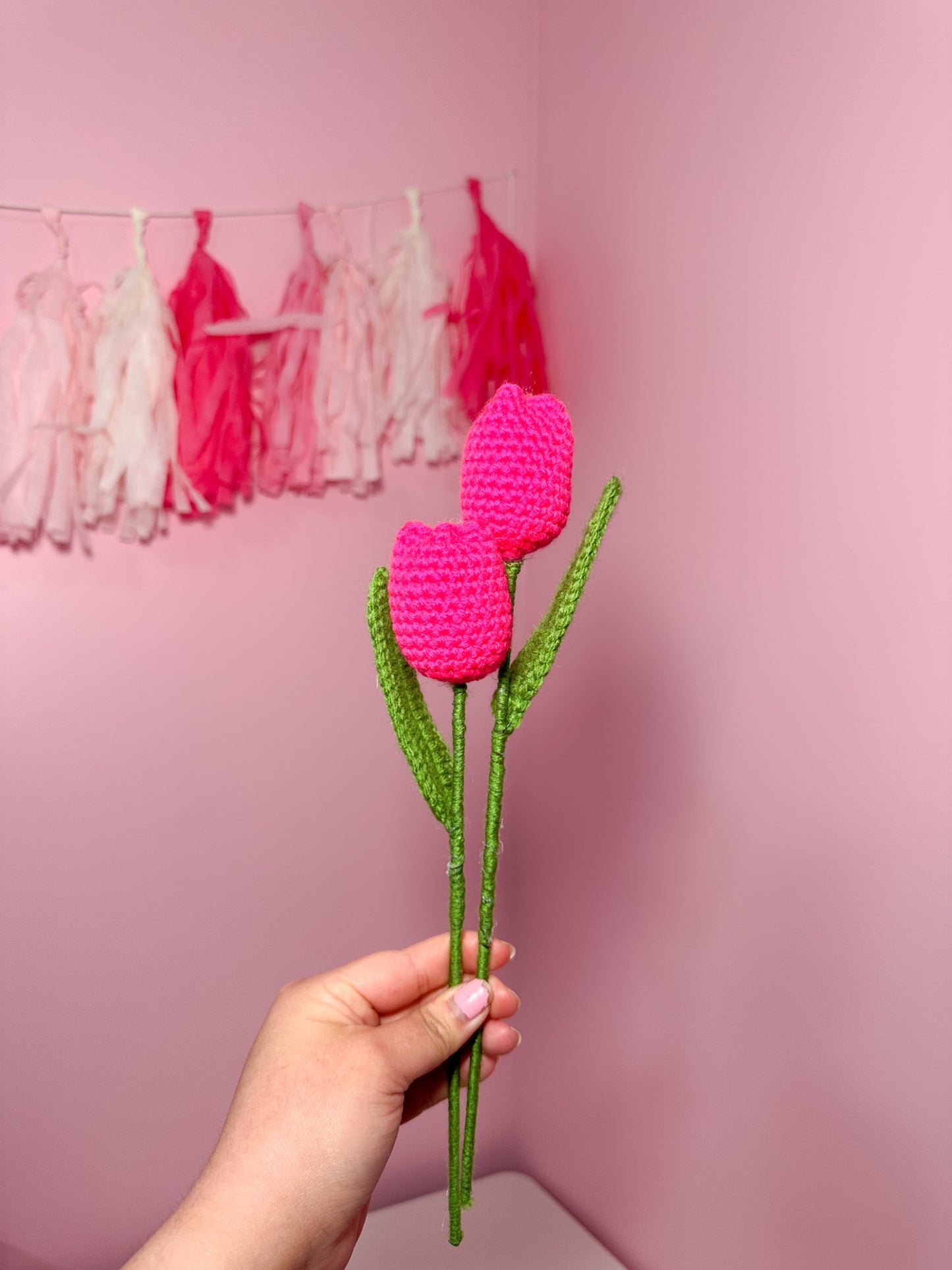 Crochet tulip