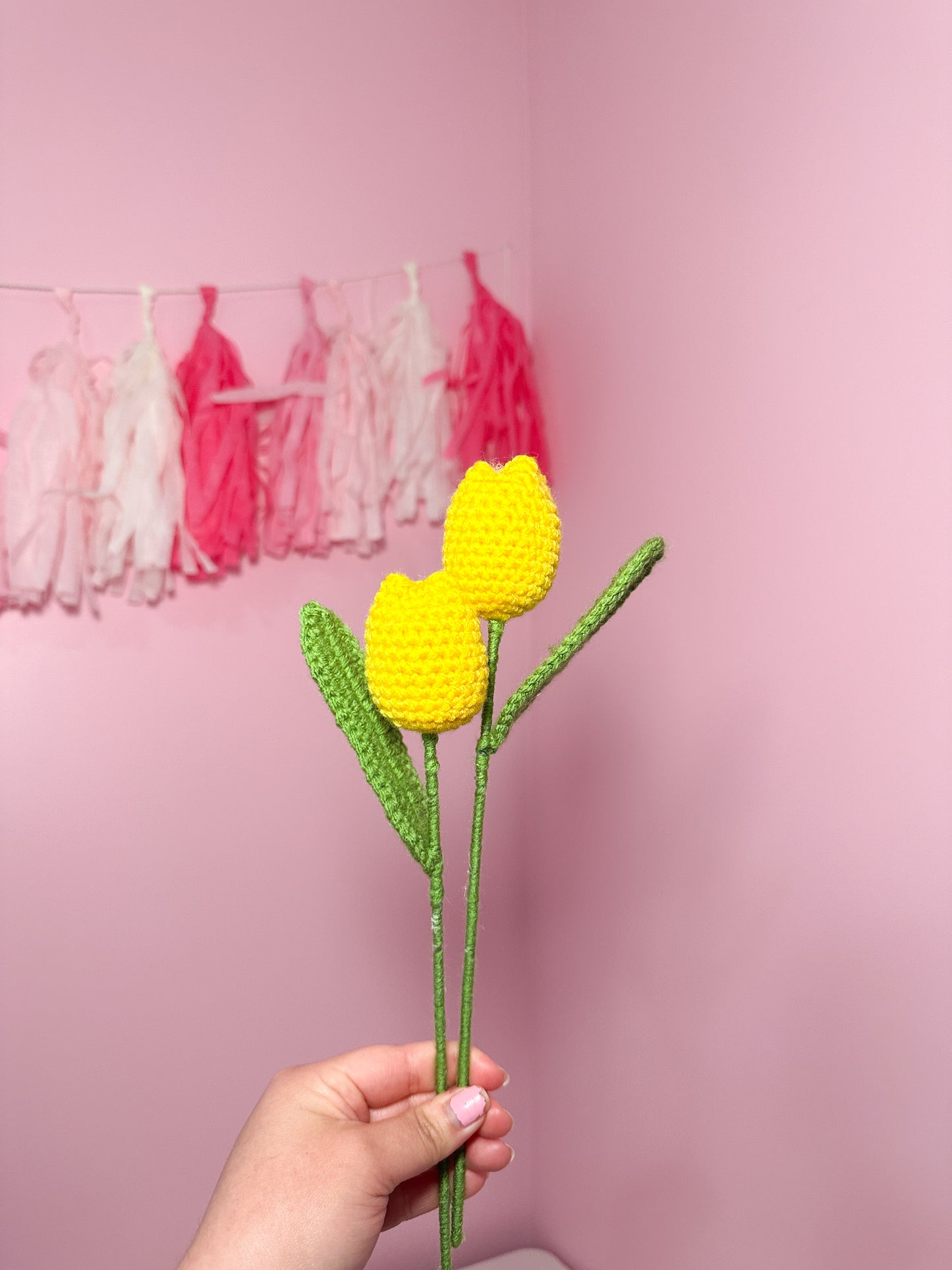 Crochet tulip