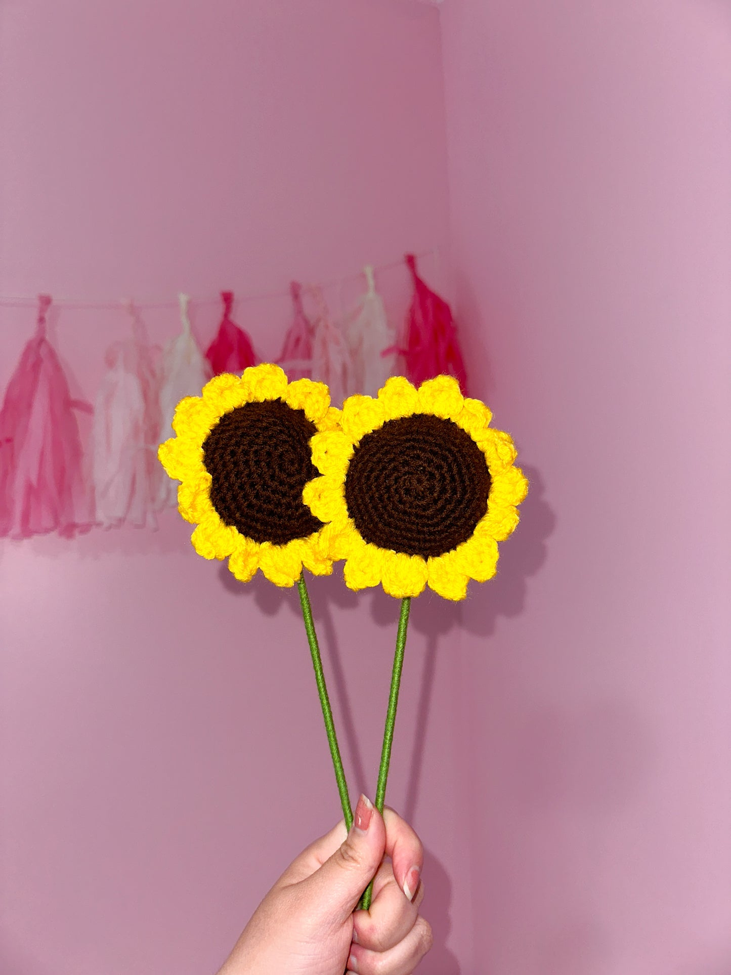 Crochet sunflower