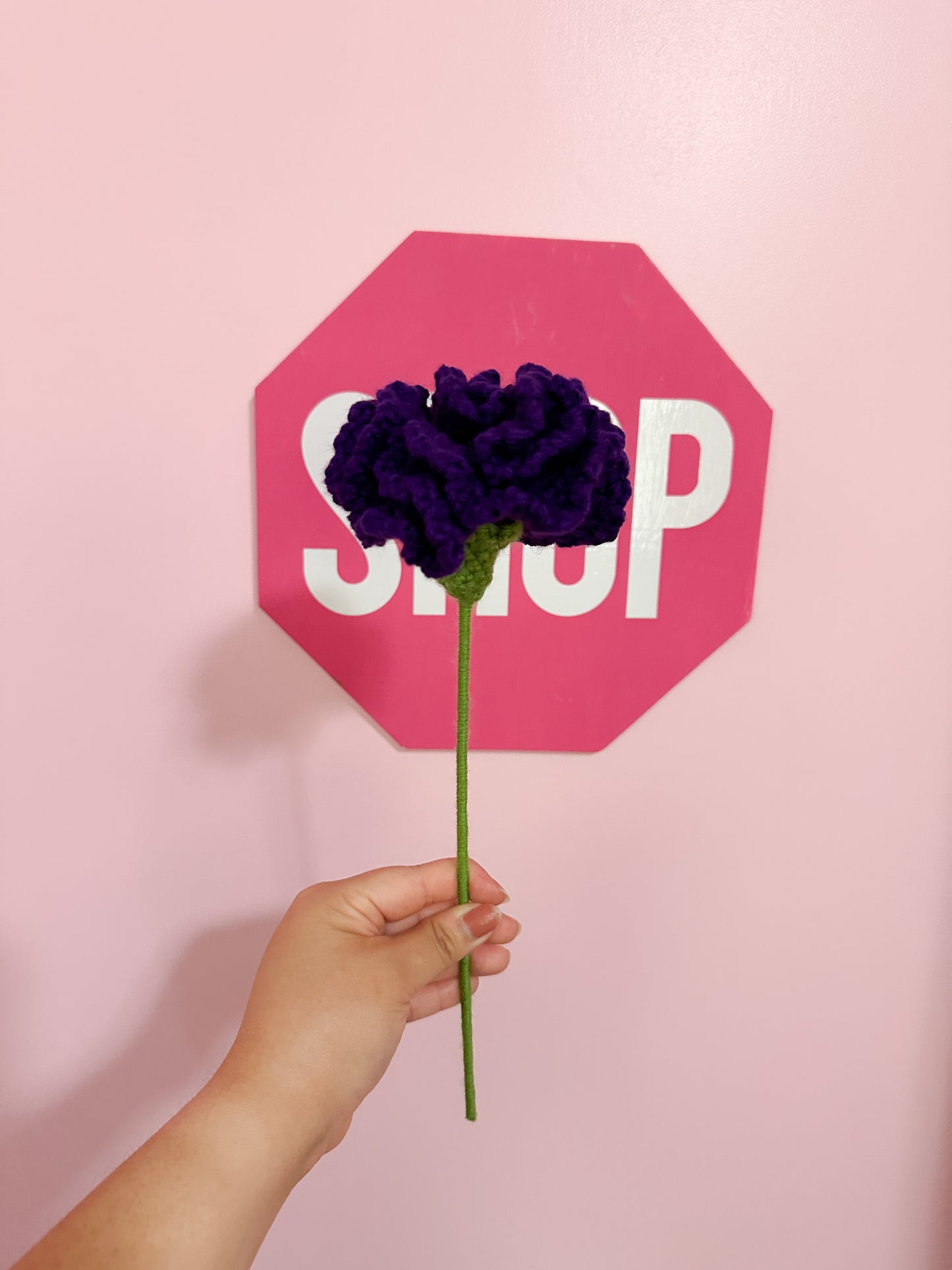 Crochet carnation