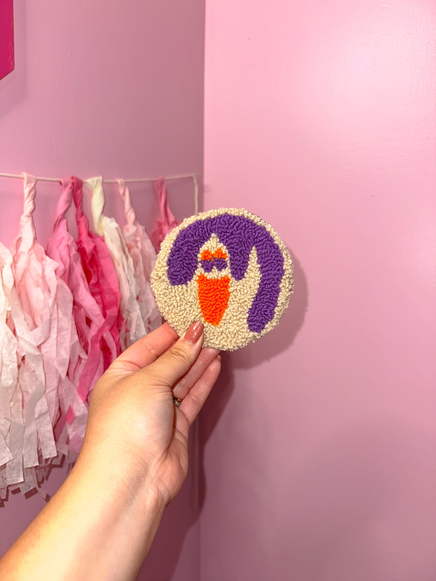 Spooky cookie mug rug coaster