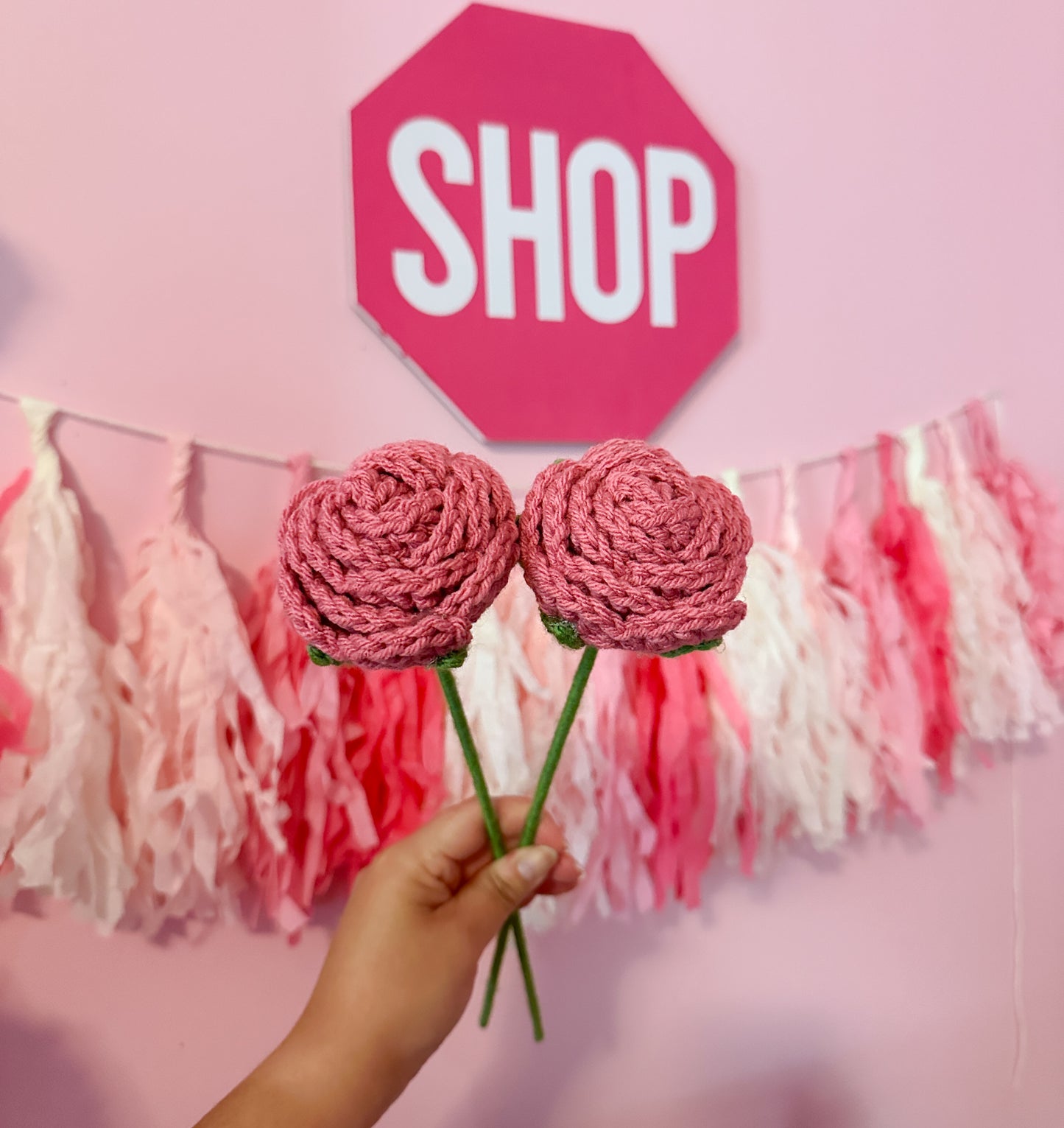 Crochet rose