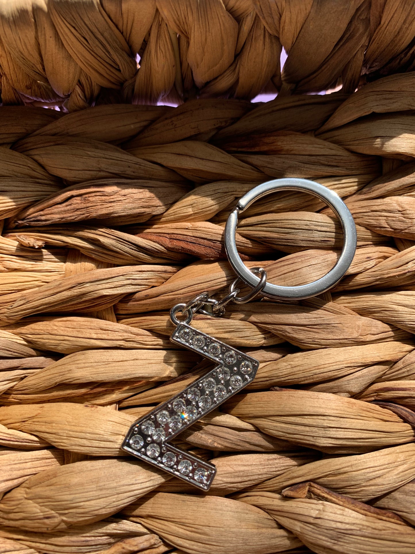 Bling Letter Keychain