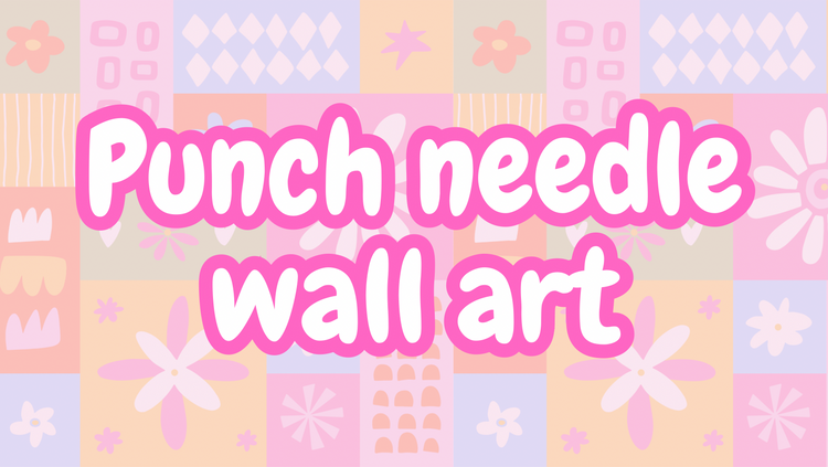 Punch needle wall art