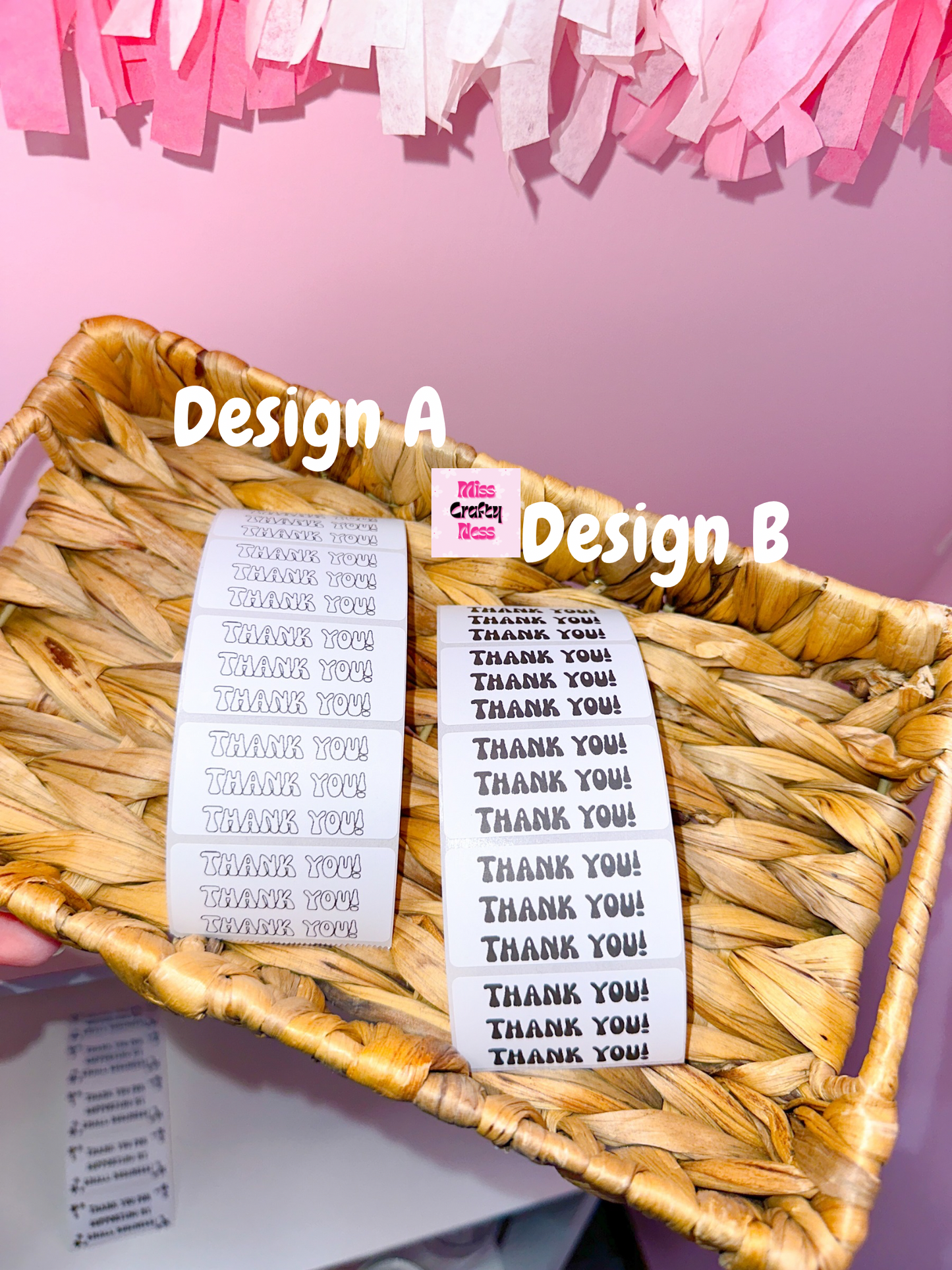 2x1 Thank you! thermal labels