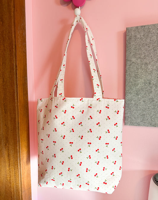 Cherries tote bag