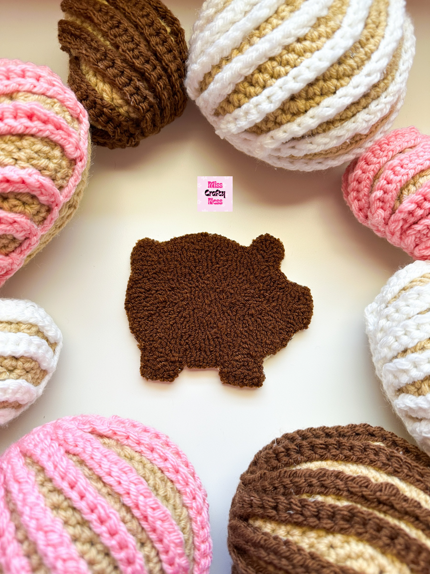 Pan dulce mug rug coaster