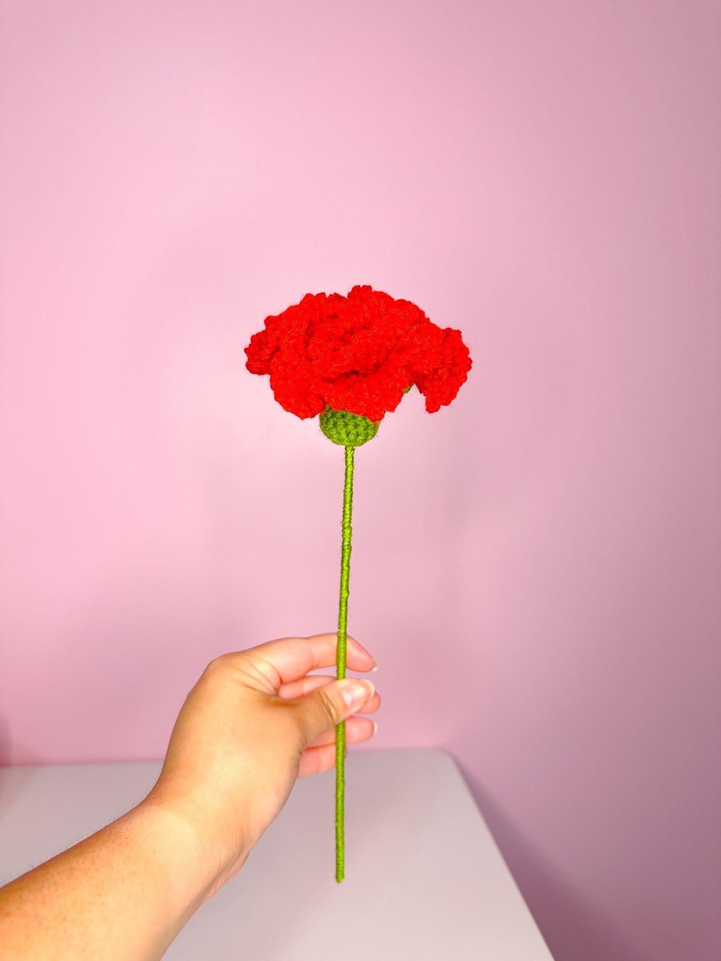 Crochet carnation