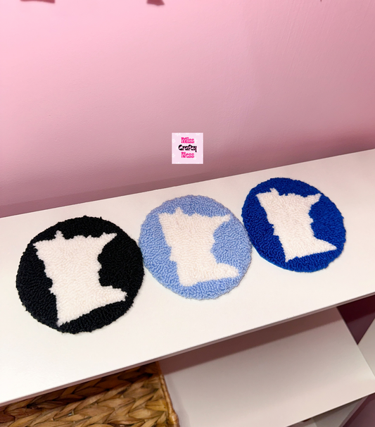 Minnesota mug rug coaster