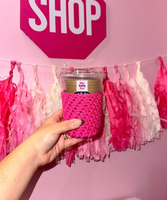 Crochet cup sleeve