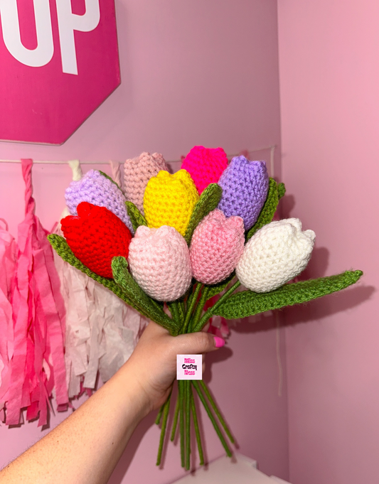 Crochet tulip