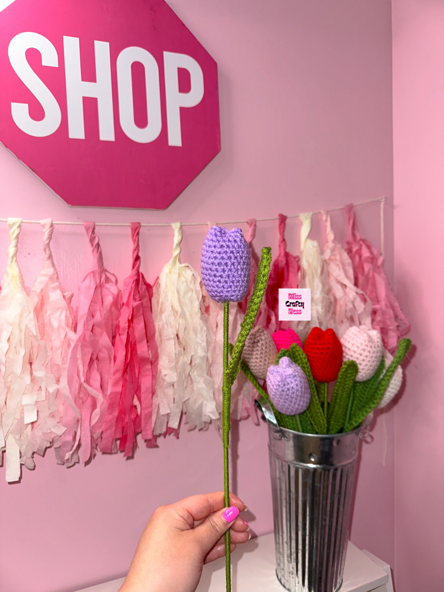 Crochet tulip