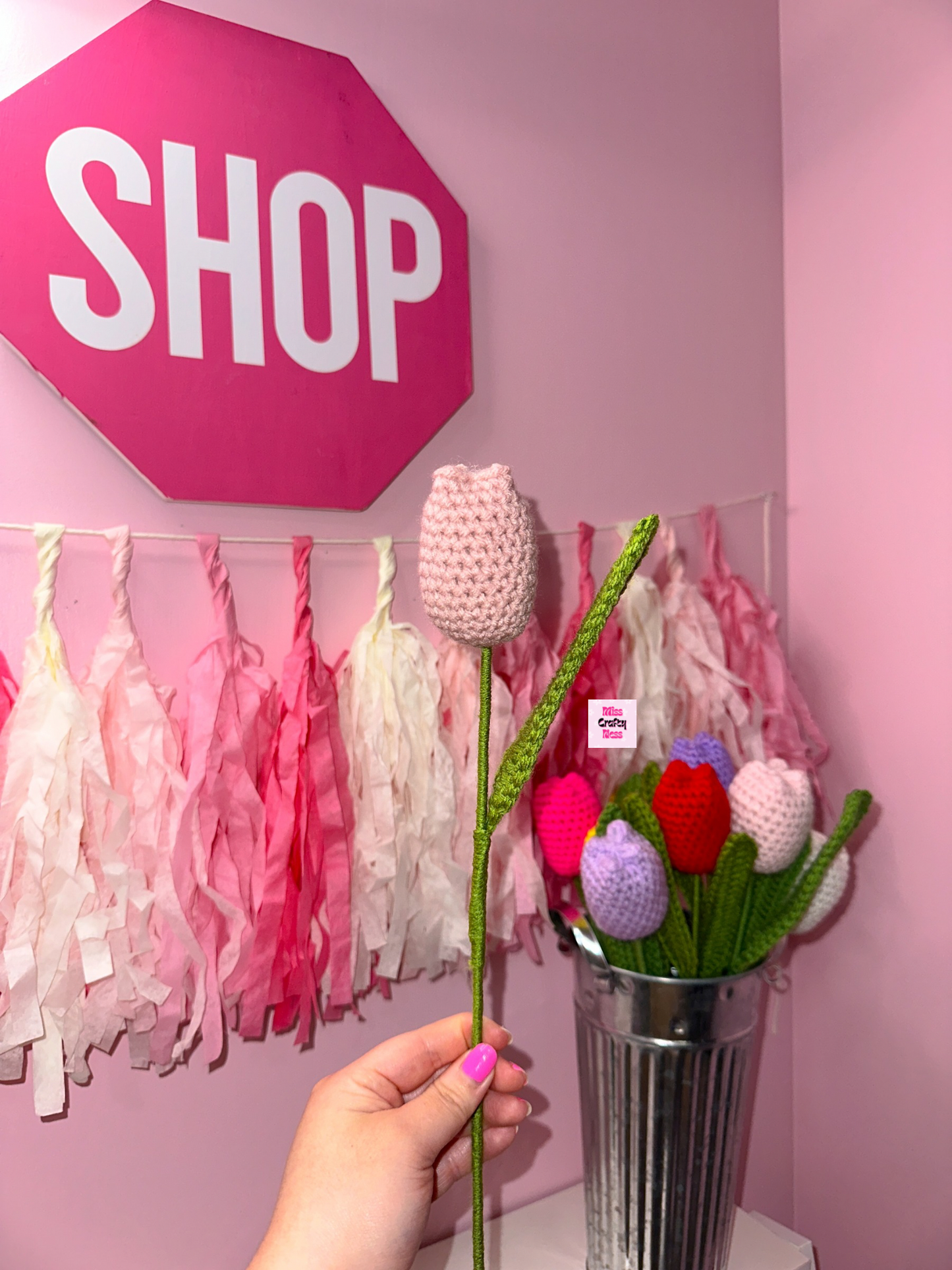 Crochet tulip
