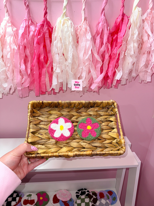 2-pack Flower mug rug car coasters