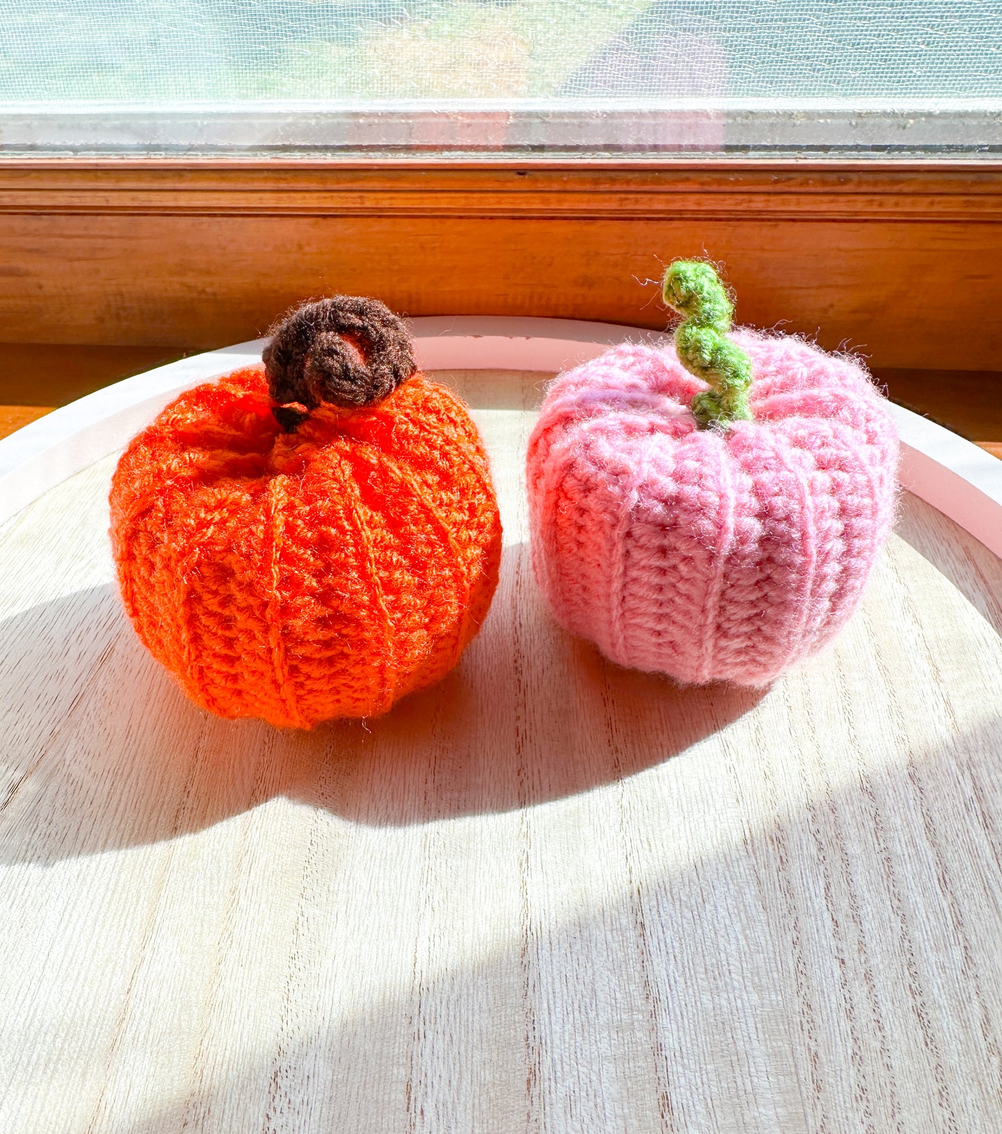 Crochet pumpkins