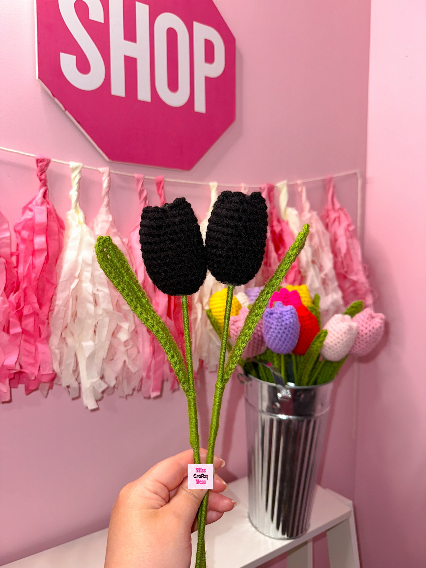Crochet tulip