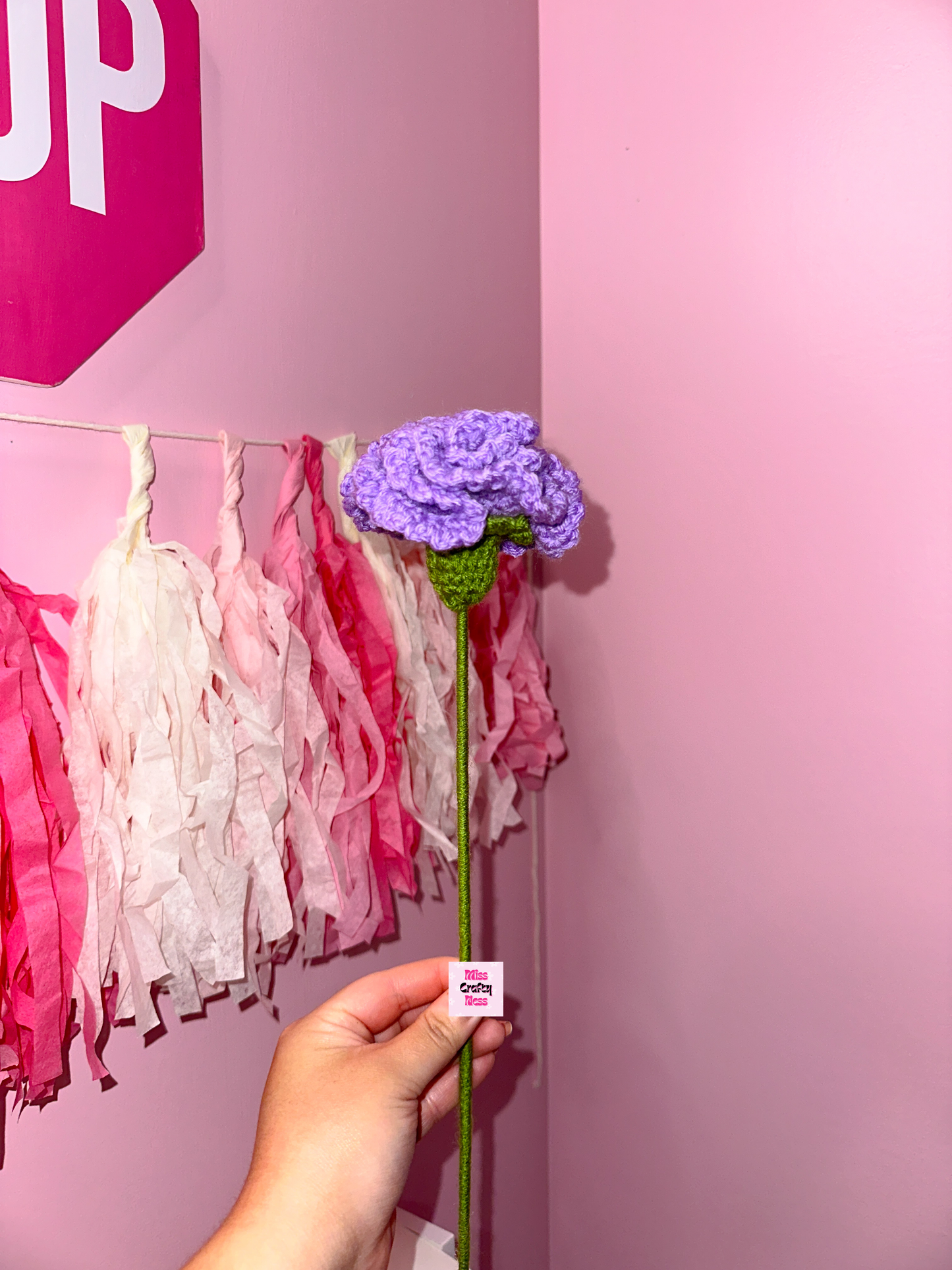 Crochet carnation
