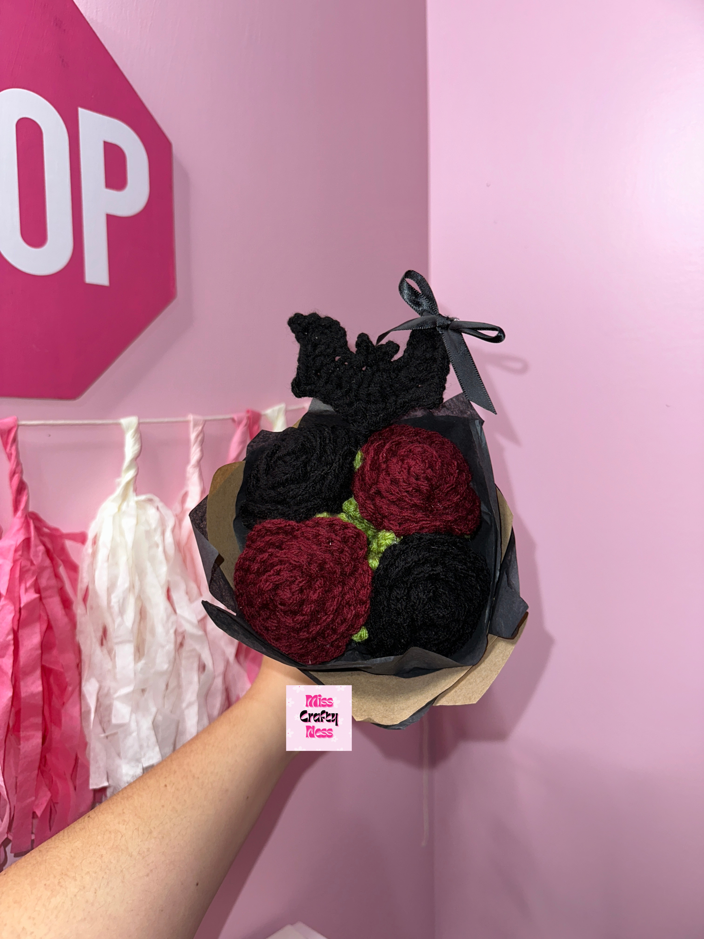 Crochet spooky BOO-quets