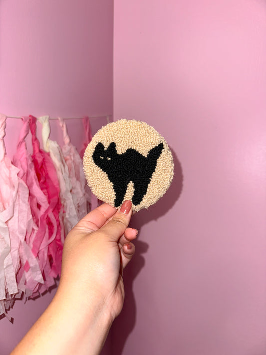 Spooky cookie mug rug coaster