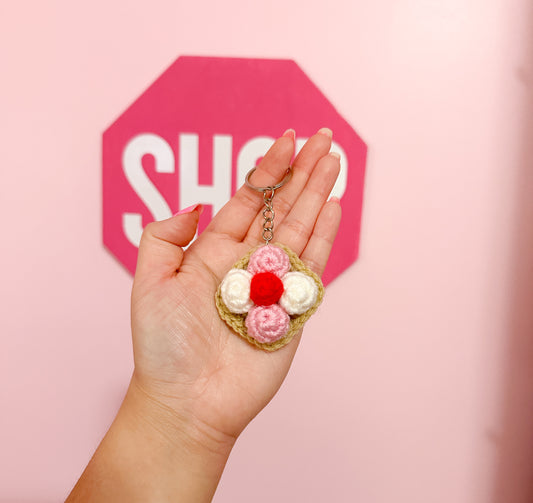 Coconut cookie keychain
