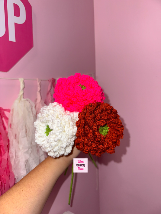 Crochet chrysanthemum