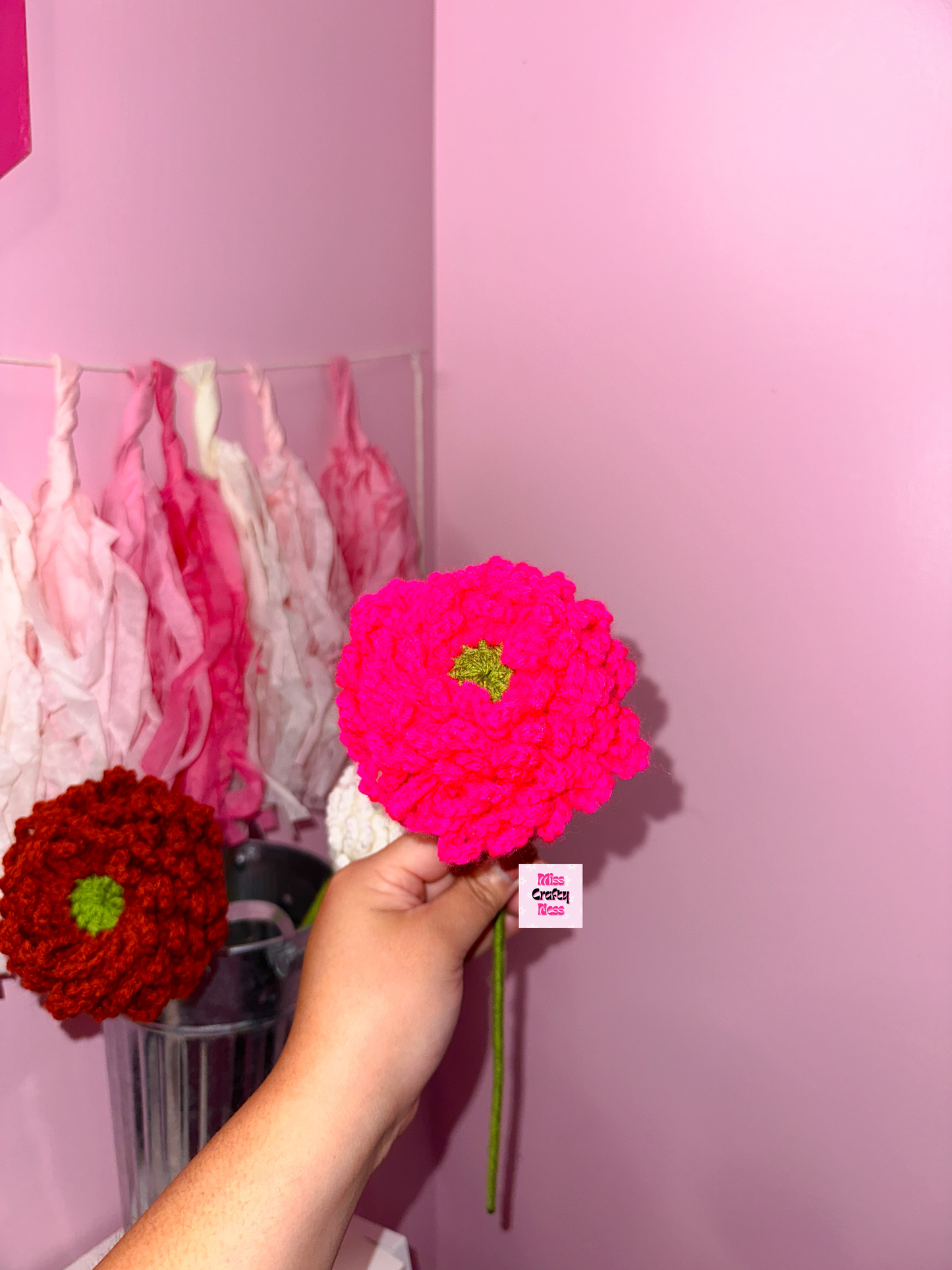 Crochet chrysanthemum