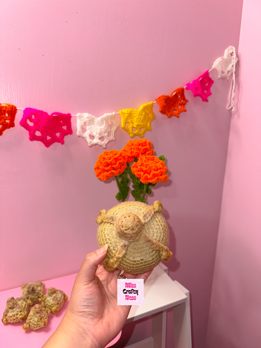 Crochet pan de muerto decor