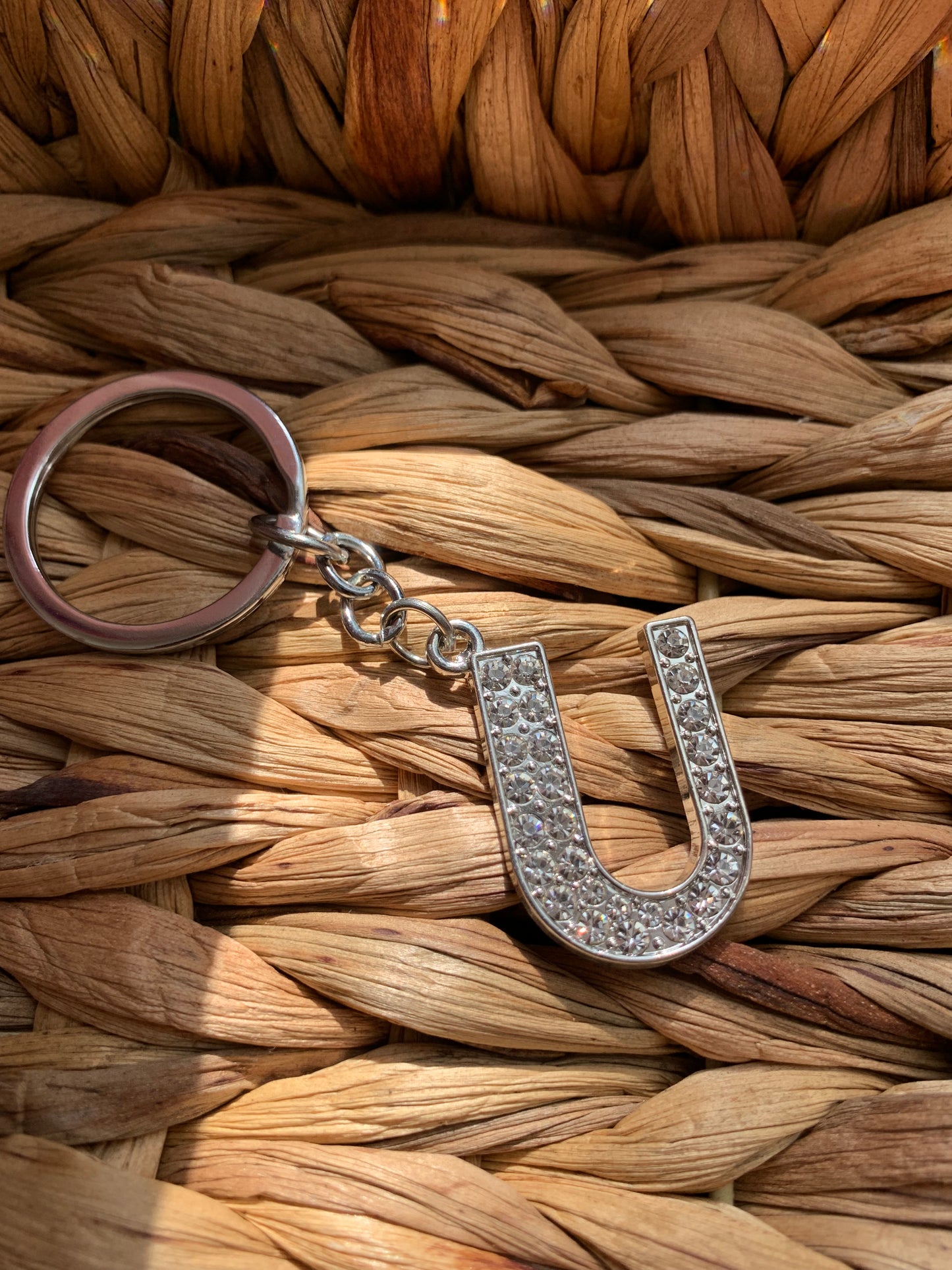 Bling Letter Keychain