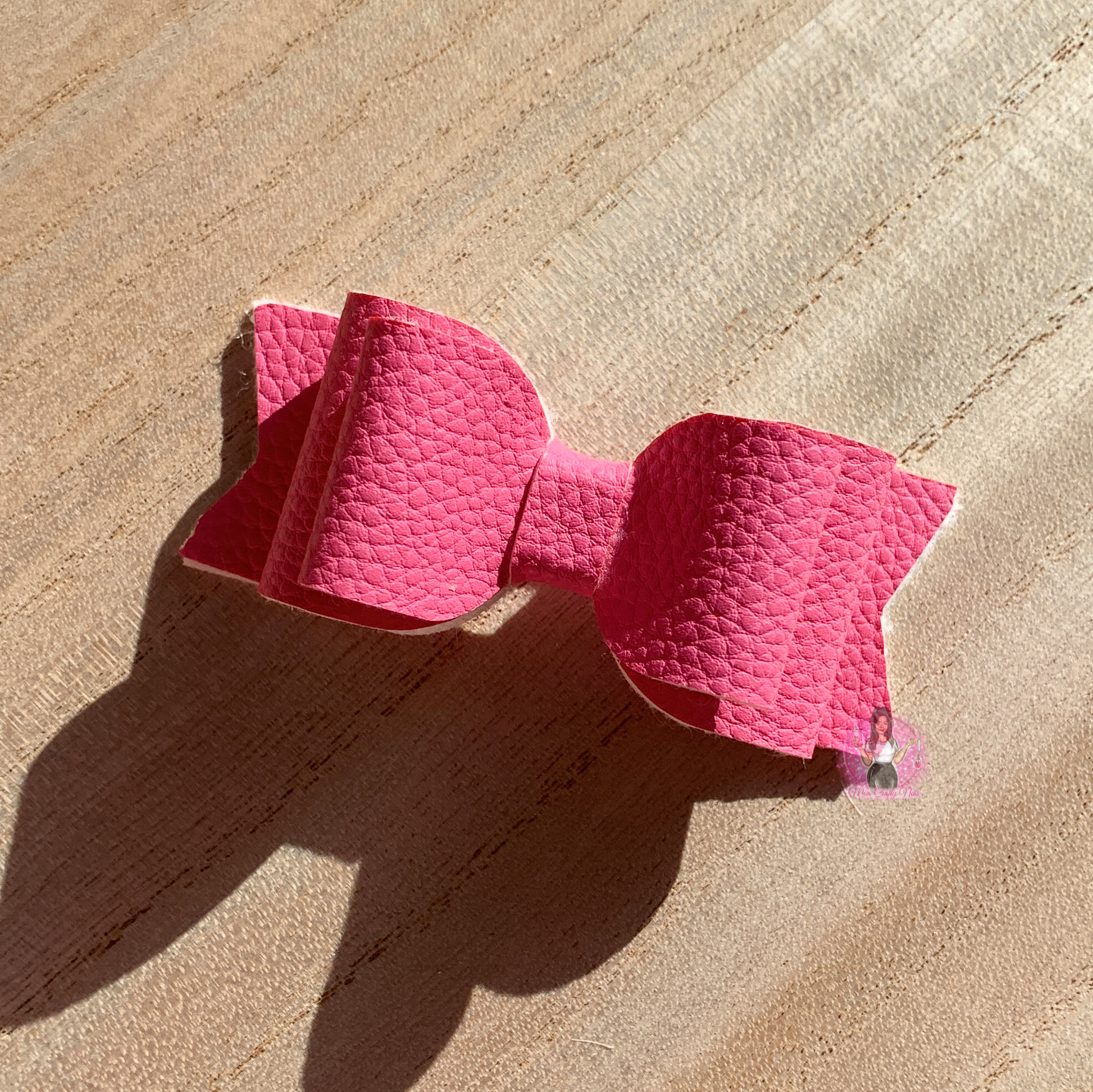 Pink bow straw topper – Miss Crafty Ness