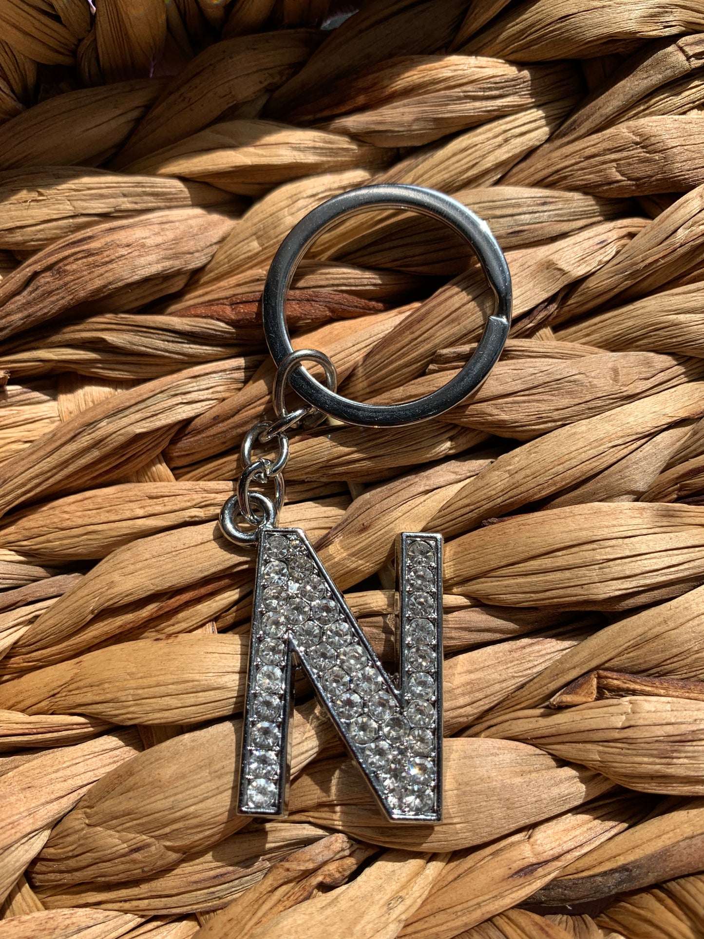 Bling Letter Keychain